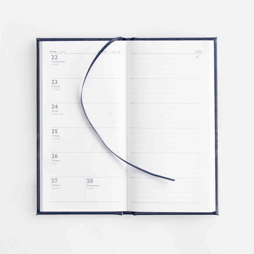 Еженедельник Baza, датированный, синий - 11