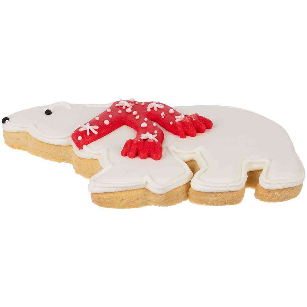 Печенье «Остаемся зимовать», белое с красным - 2