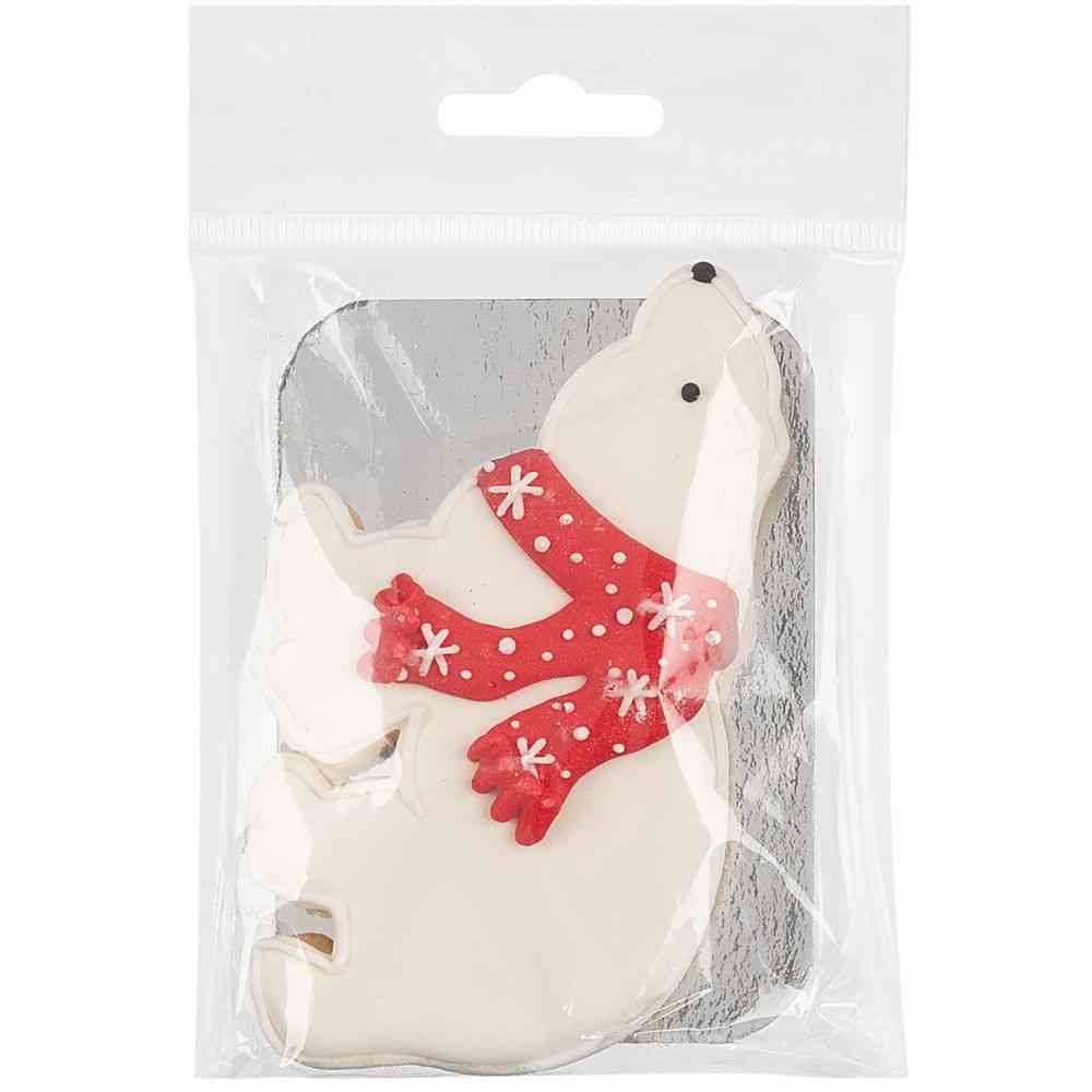 Печенье «Остаемся зимовать», белое с красным - 3