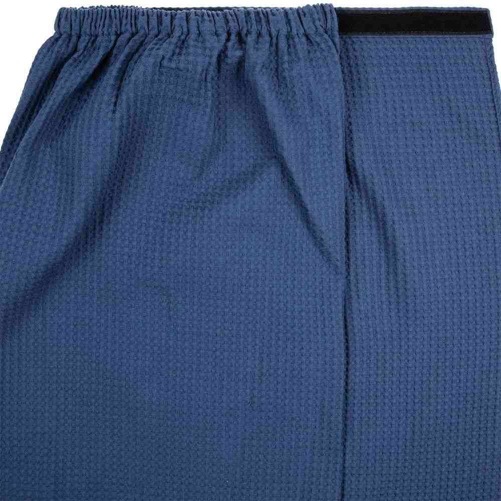 Килт вафельный мужской Onsen, темно-синий, единый размер - 3