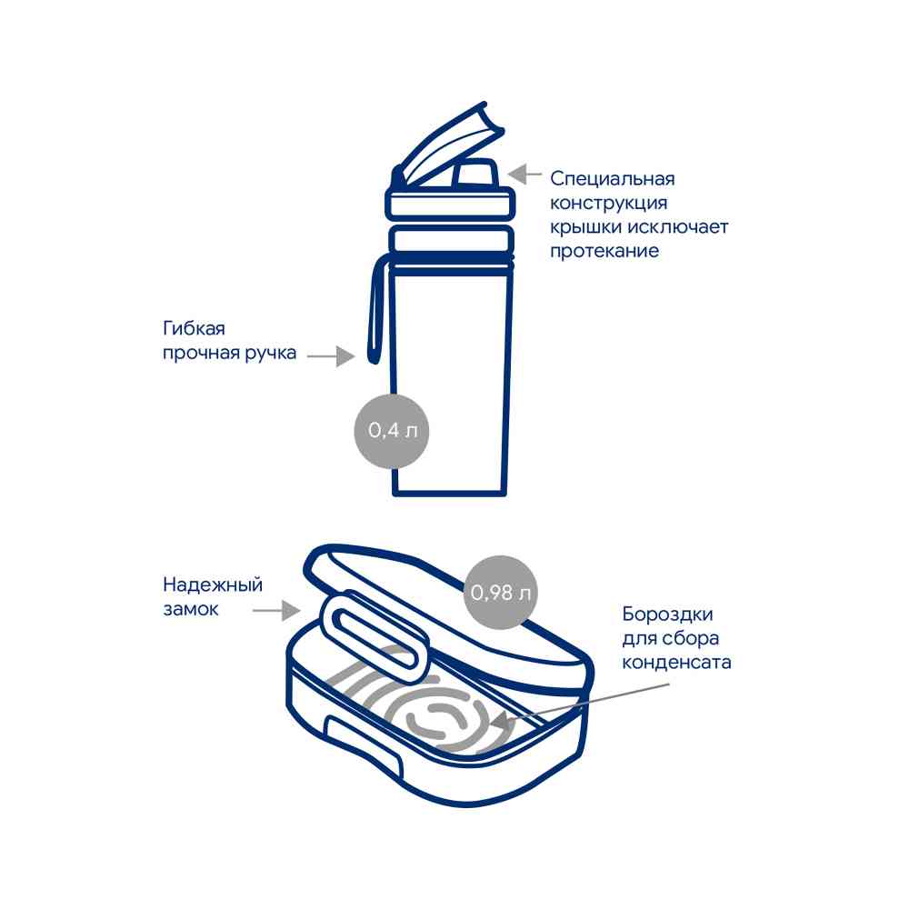 Контейнер "Eatme" 980 мл - 4