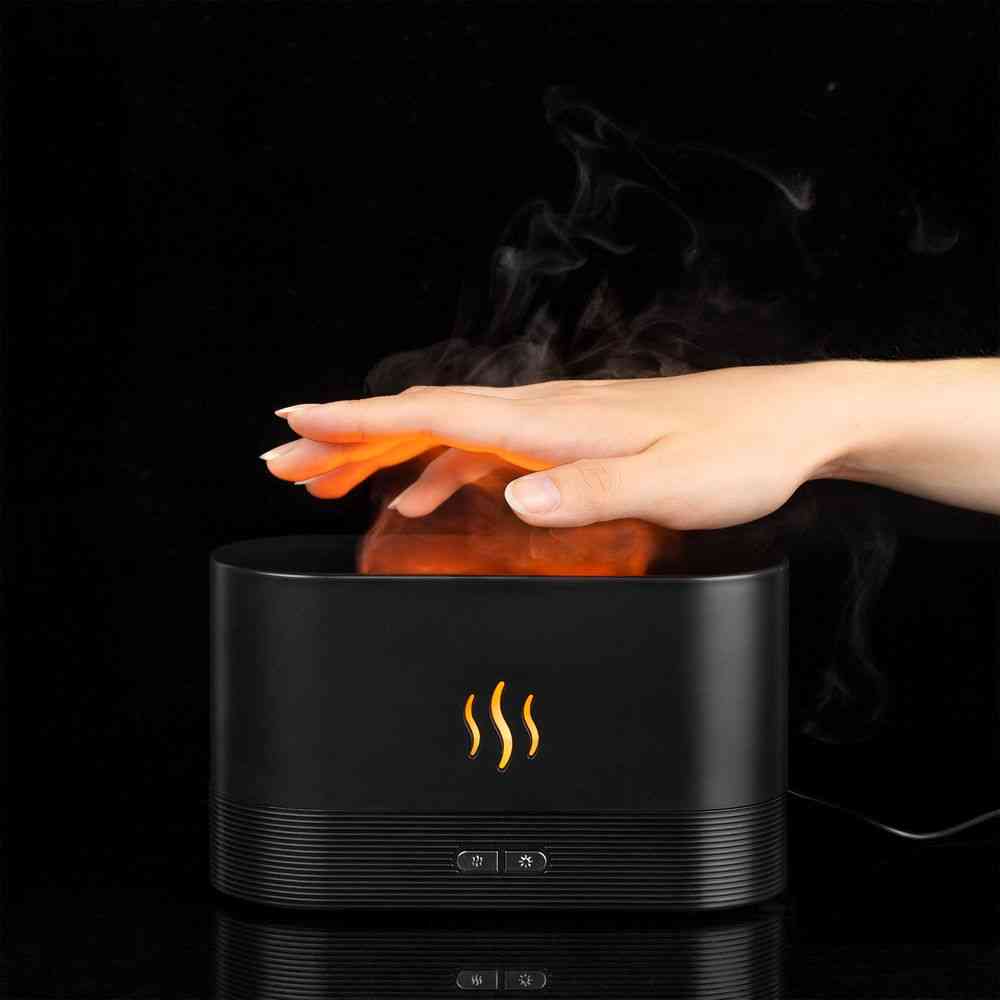 Увлажнитель-ароматизатор с имитацией пламени Fuego ver.2, черный - 10