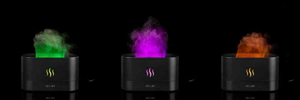 Увлажнитель-ароматизатор с имитацией пламени Fuego ver.2, черный - 11