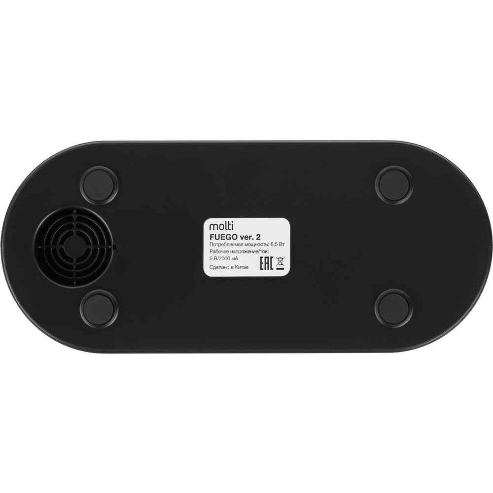 Увлажнитель-ароматизатор с имитацией пламени Fuego ver.2, черный - 6