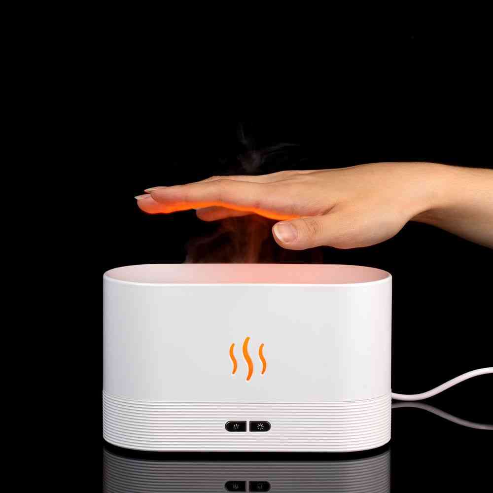 Увлажнитель-ароматизатор с имитацией пламени Fuego ver.2, белый - 10