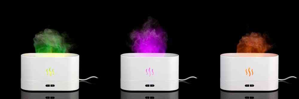 Увлажнитель-ароматизатор с имитацией пламени Fuego ver.2, белый - 11