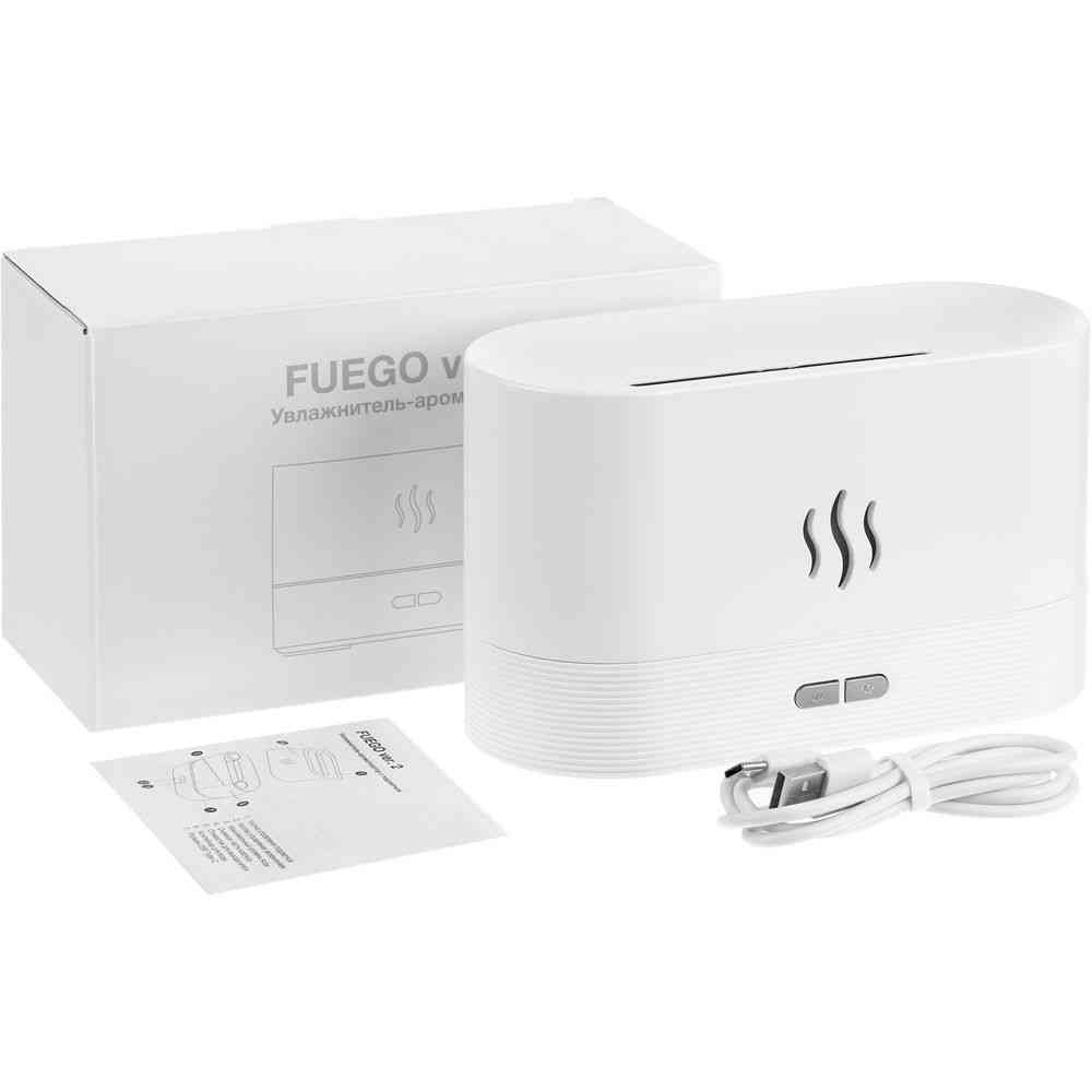 Увлажнитель-ароматизатор с имитацией пламени Fuego ver.2, белый - 7