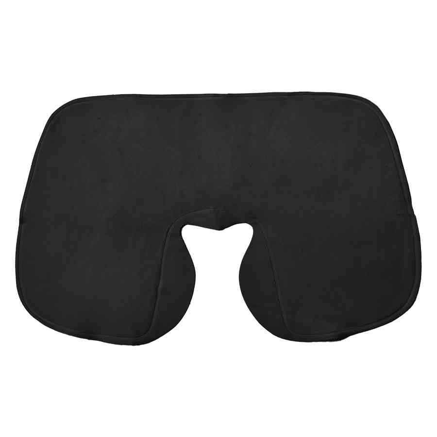 Подушка  надувная дорожная WAY в футляре; черный; 43,5х27,5 см; твил - 2