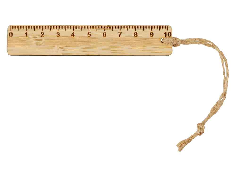 Закладка с линейкой из бамбука Bookmark - 2
