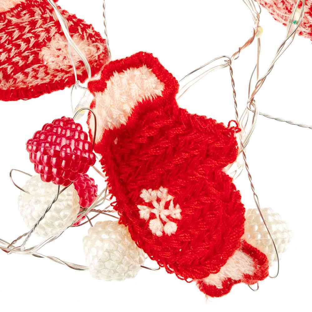 Гирлянда Merry Mittens, красная - 4