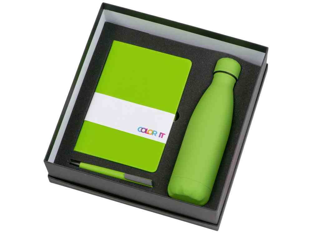 Подарочный набор COLOR IT c блокнотом, ручкой и термобутылкой - 2