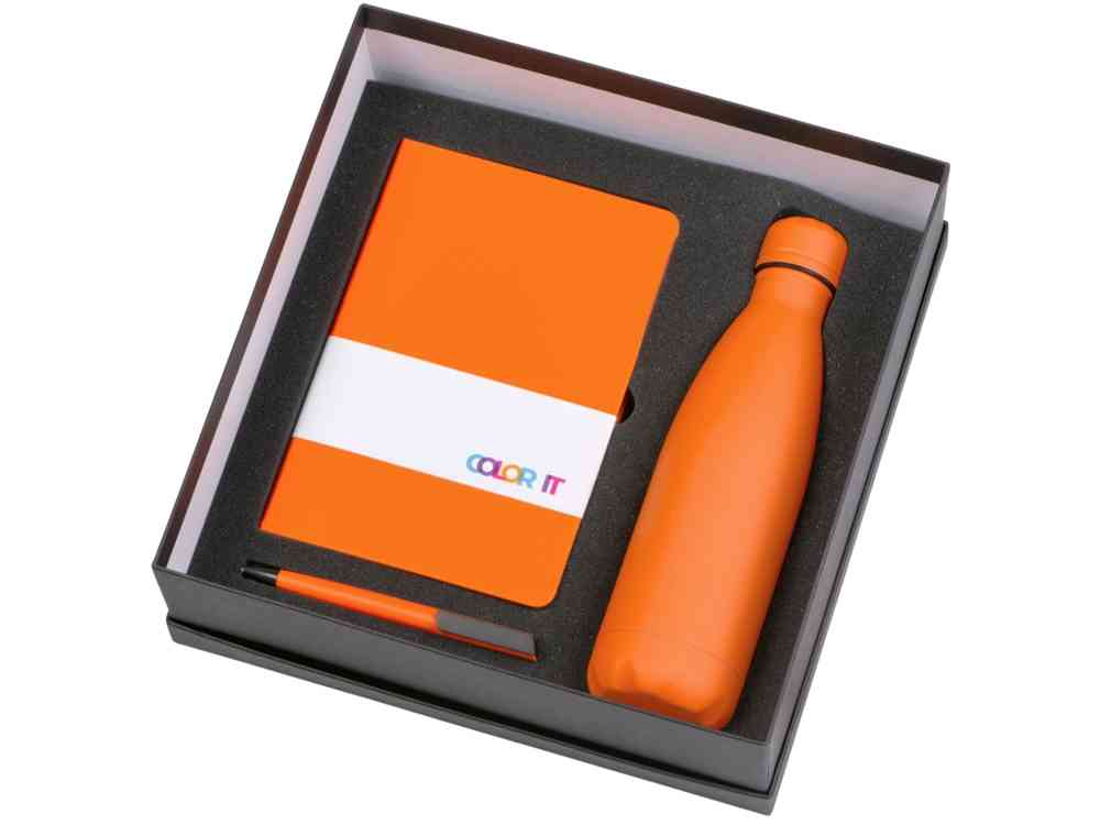 Подарочный набор COLOR IT c блокнотом, ручкой и термобутылкой - 2