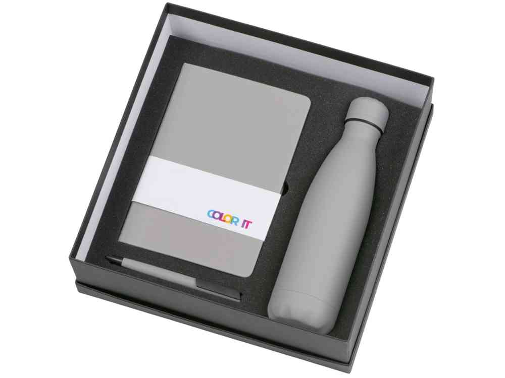 Подарочный набор COLOR IT c блокнотом, ручкой и термобутылкой - 2