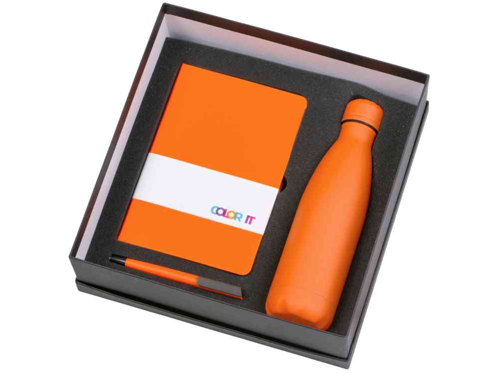 Подарочный набор COLOR IT c блокнотом, ручкой и термобутылкой - 2