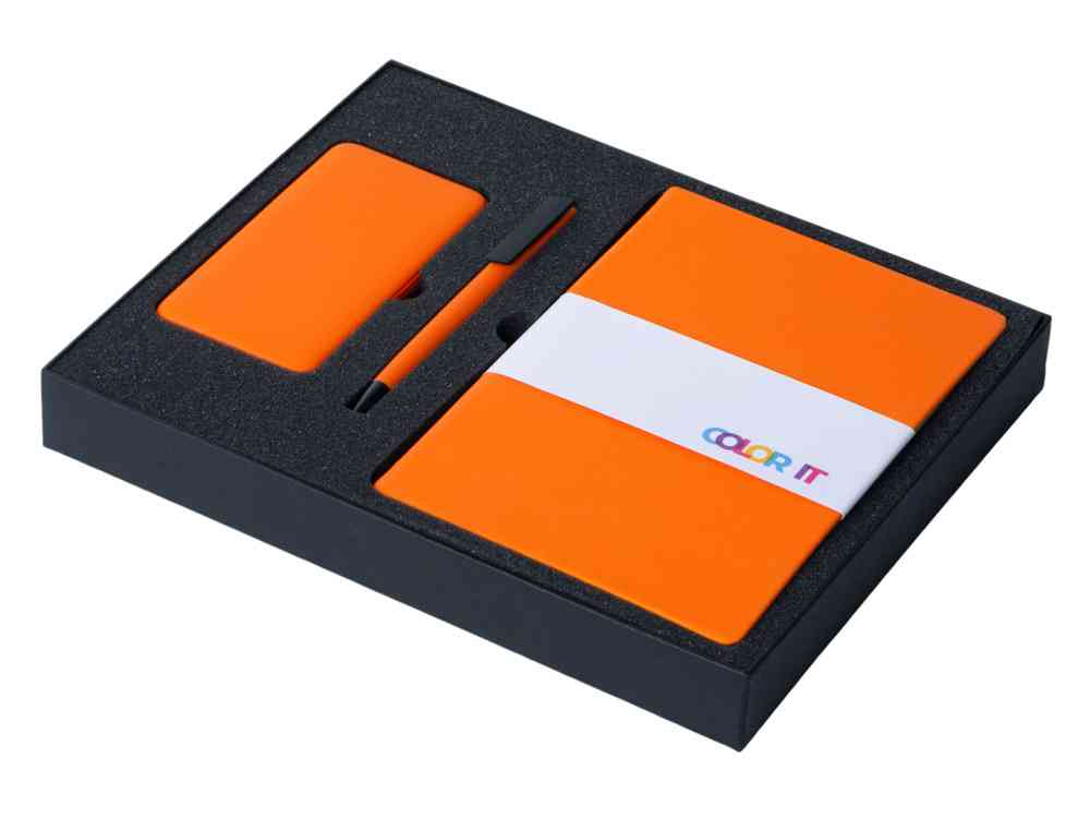 Подарочный набор COLOR IT c блокнотом, ручкой и повербанком, 5000 mAh - 2