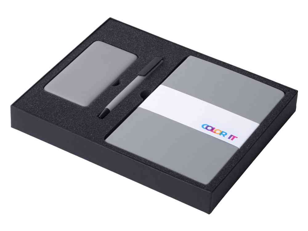Подарочный набор COLOR IT c блокнотом, ручкой и повербанком, 5000 mAh - 2