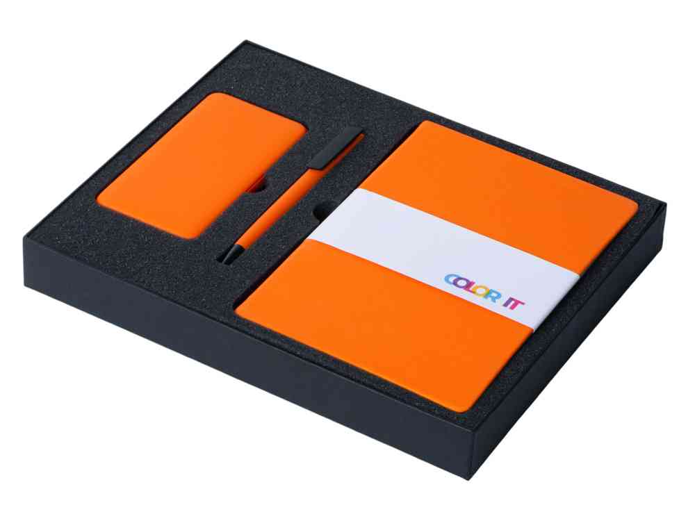 Подарочный набор COLOR IT c блокнотом, ручкой и повербанком, 5000 mAh - 2