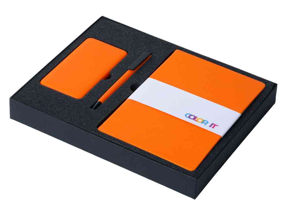 Подарочный набор COLOR IT c блокнотом, ручкой и повербанком, 10000 mAh - 2