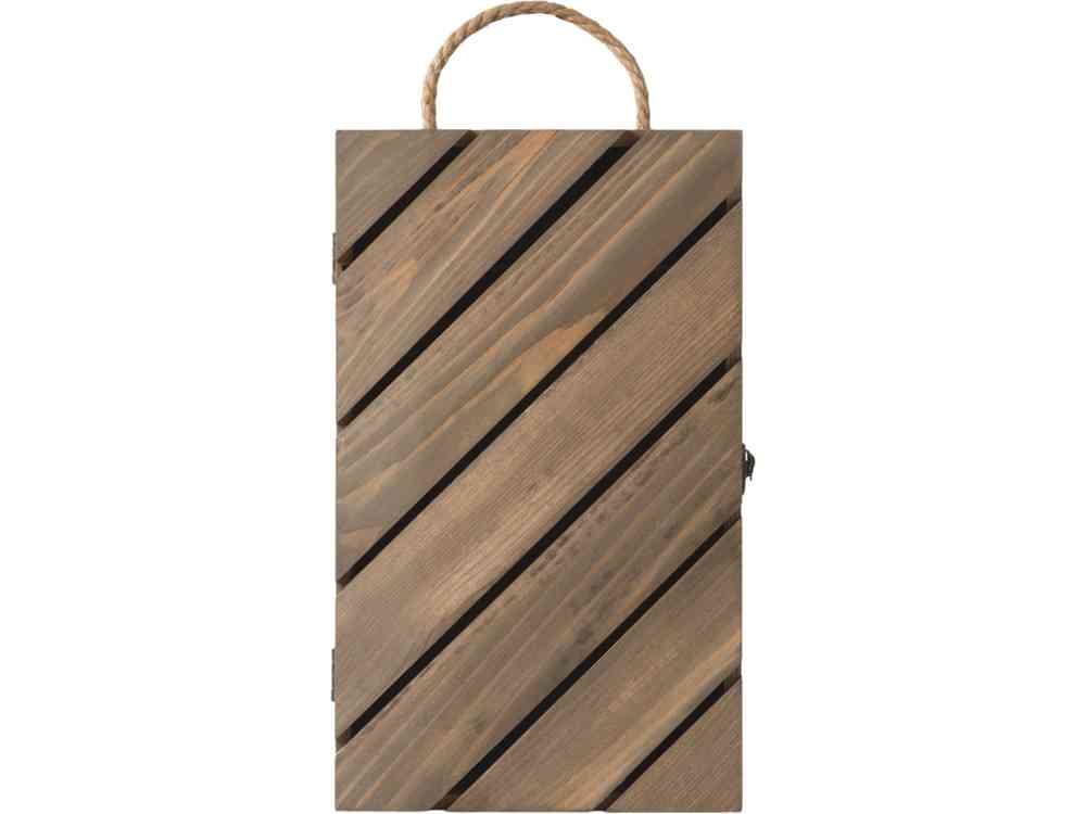 Коробка подарочная из массива дерева Two-bottle box - 3