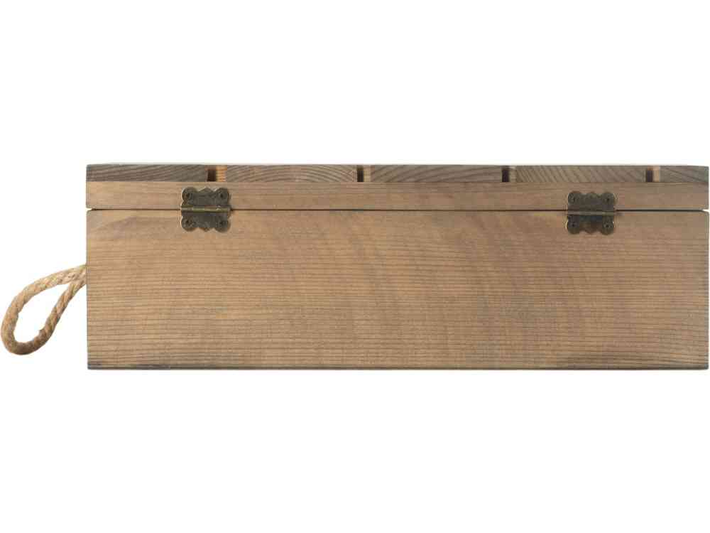 Коробка подарочная из массива дерева Two-bottle box - 6
