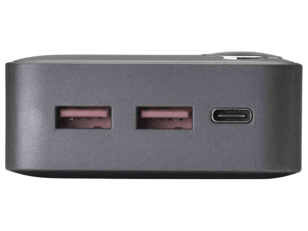 Внешний аккумулятор Mild Pro c быстрой зарядкой QC/PD, металлик soft-touch, 20 000 mAh - 6