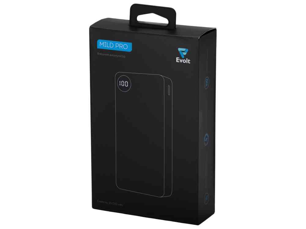 Внешний аккумулятор Mild Pro c быстрой зарядкой QC/PD, soft-touch, 20 000 mAh - 11