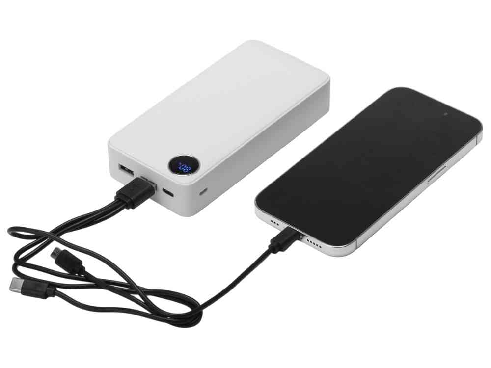 Внешний аккумулятор Mild Pro c быстрой зарядкой QC/PD, soft-touch, 20 000 mAh - 2