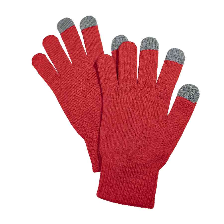 Набор подарочный GET WARM: перчатки, шапка, термос; красный - 4