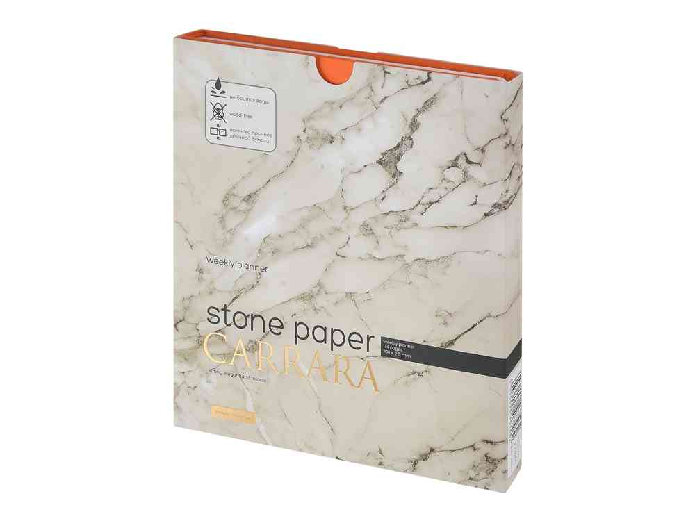 Еженедельник с каменной бумагой А5+ Carrara - 9