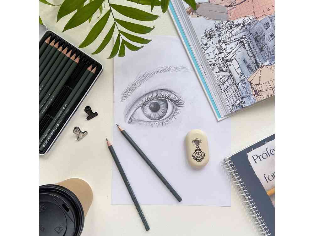 Набор из 12 чернографитовых карандашей Sketch & Art 2Н - 9В - 7