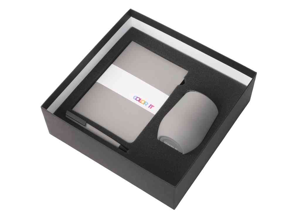 Подарочный набор COLOR IT c блокнотом, ручкой и термокружкой - 2