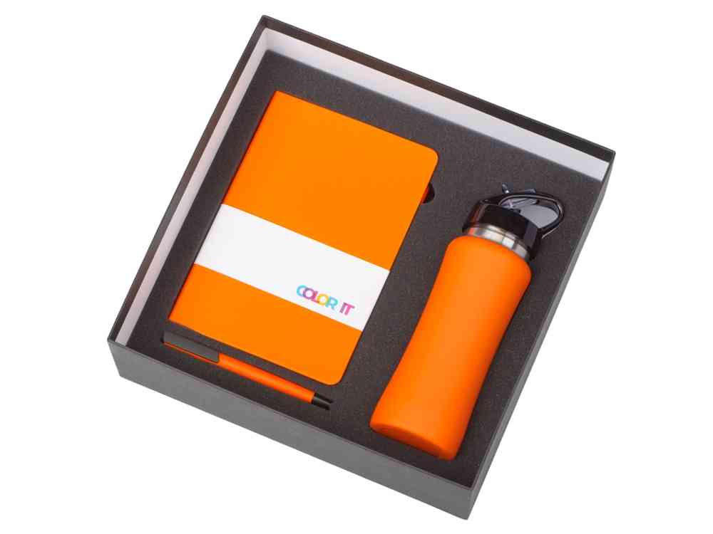 Подарочный набор c блокнотом C2, ручкой и бутылкой - 2