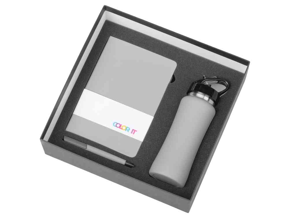 Подарочный набор c блокнотом C2, ручкой и бутылкой - 2