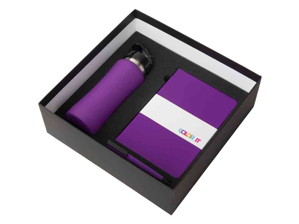 Подарочный набор c блокнотом C2, ручкой и бутылкой - 2