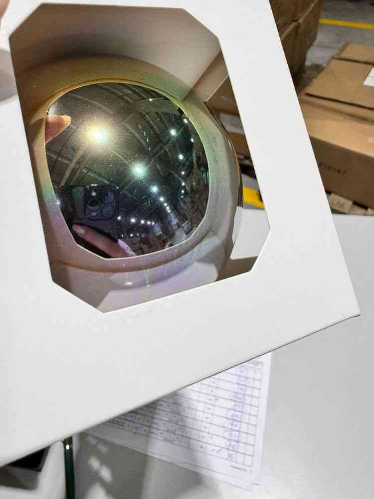 Оформительский шар Finery, 8 см, глянцевый золотистый - 6