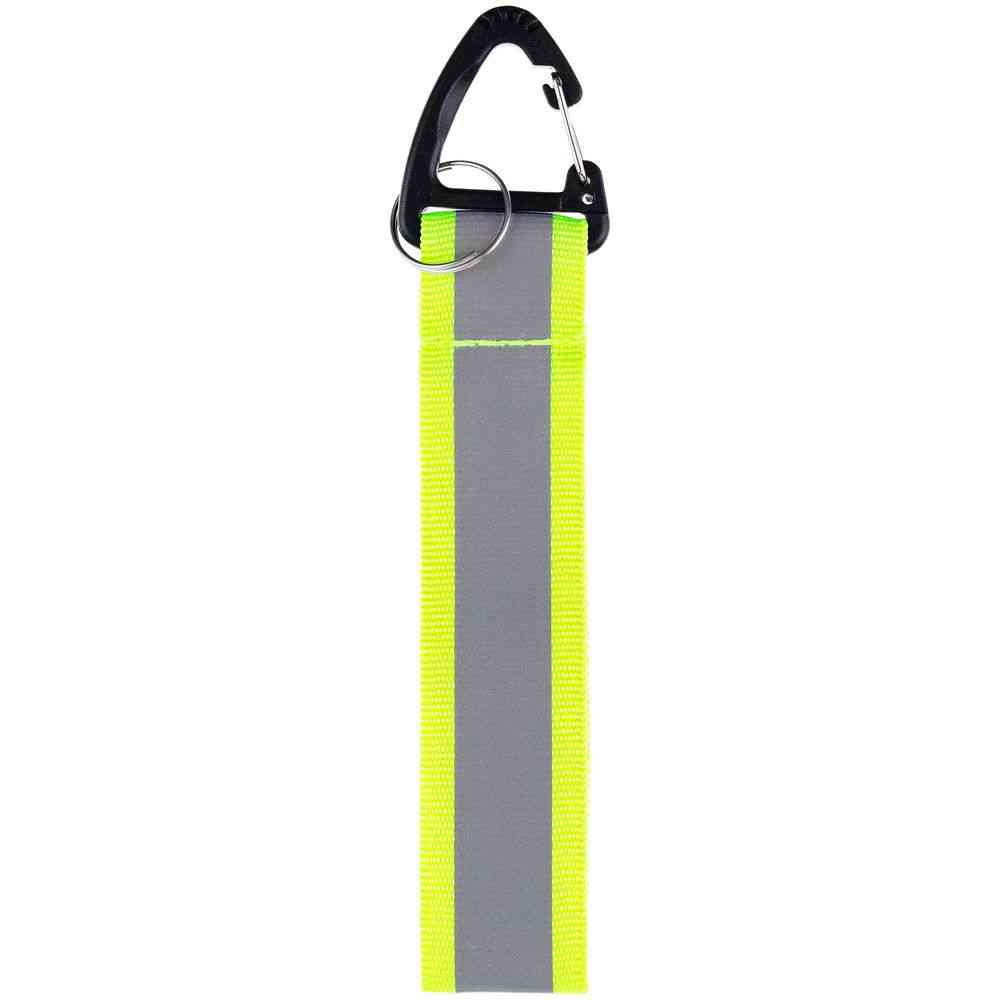 Светоотражающий брелок Flashline, серый с зеленым - 3