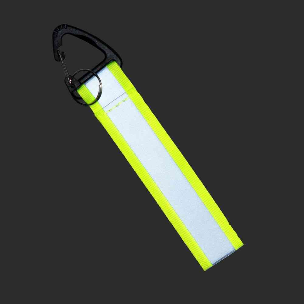 Светоотражающий брелок Flashline, серый с зеленым - 5