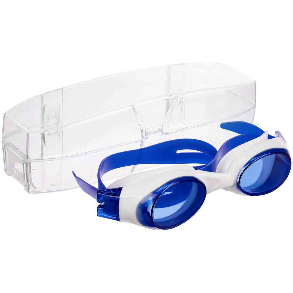 Очки для плавания Swimatic, синие с белым - 6