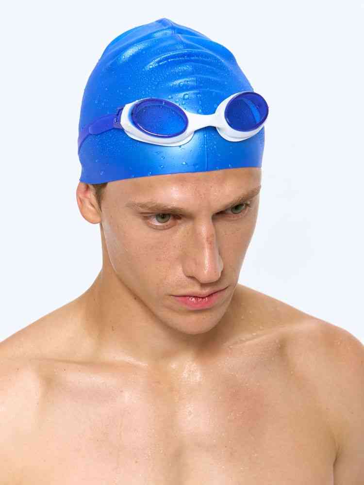 Очки для плавания Swimatic, синие с белым - 9