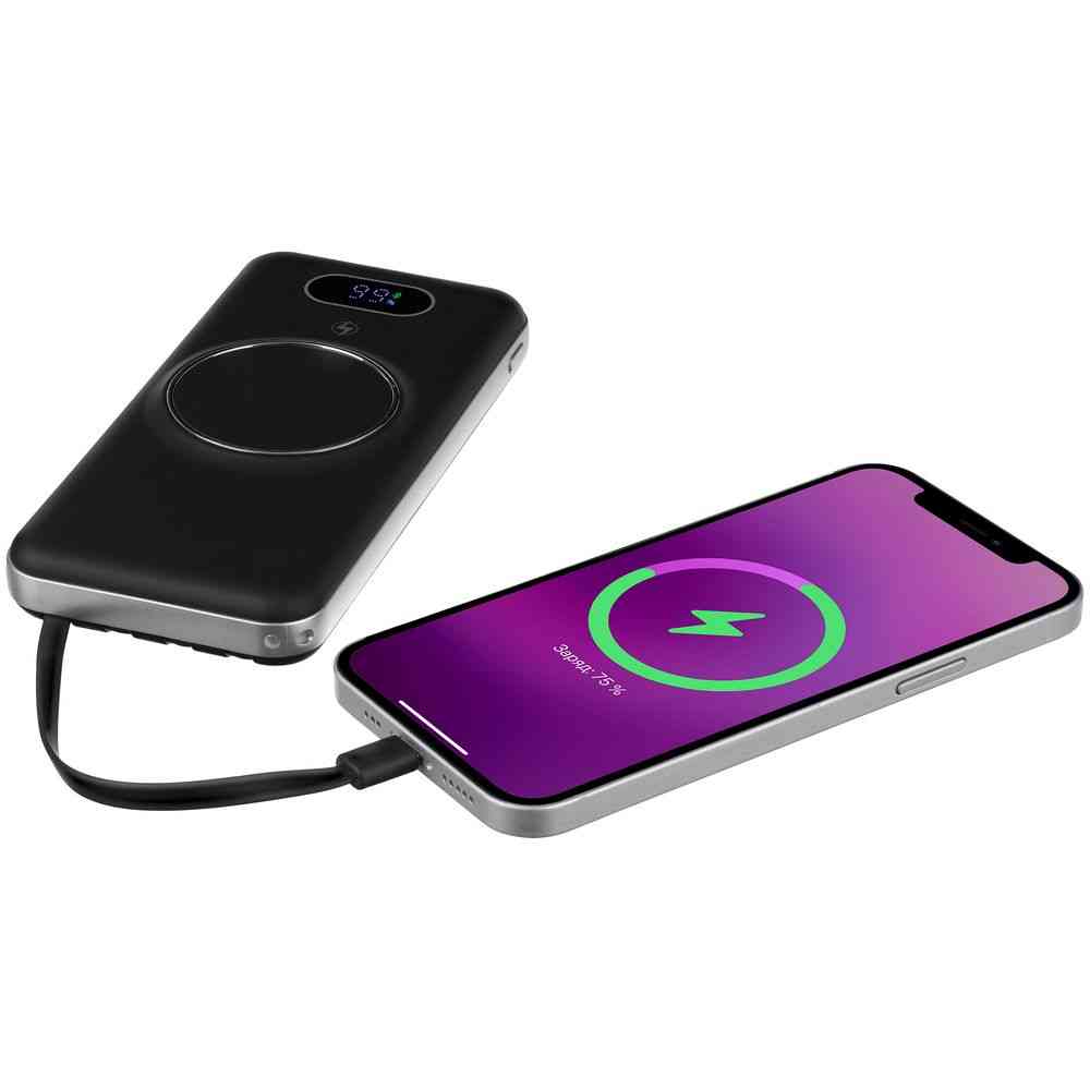 Внешний аккумулятор Omni Pro 10000 мАч, черный - 7
