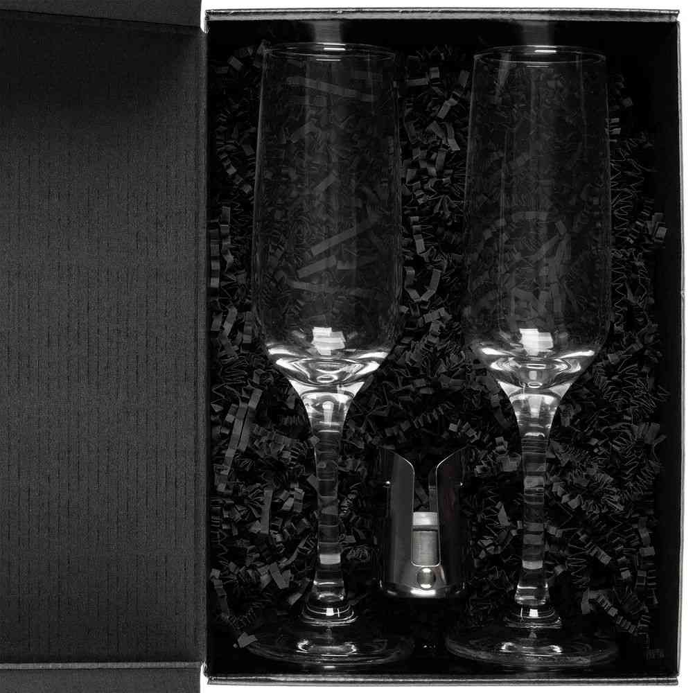 Набор для шампанского Isabella, в черной упаковке - 4