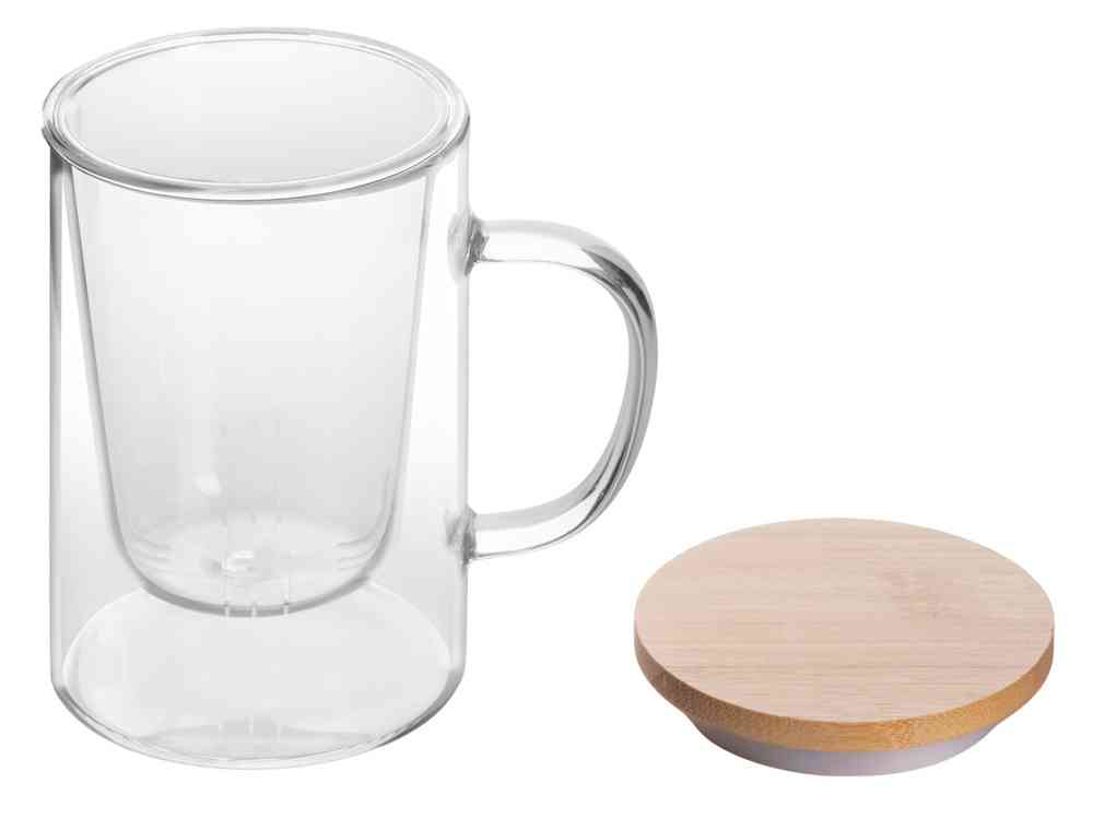 Стеклянная кружка с заварочной емкостью Milfoil - 3