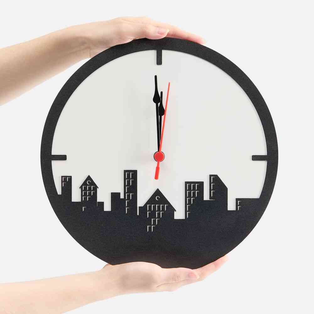 Часы «Города», черные - 5