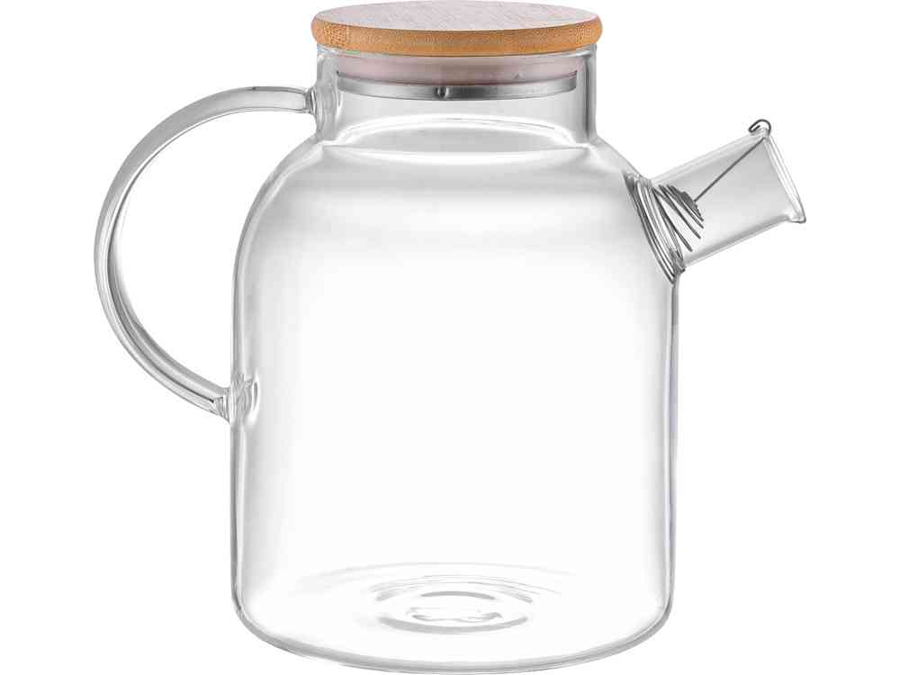 Стеклянный чайник с бамбуковой крышкой Sencha M - 4