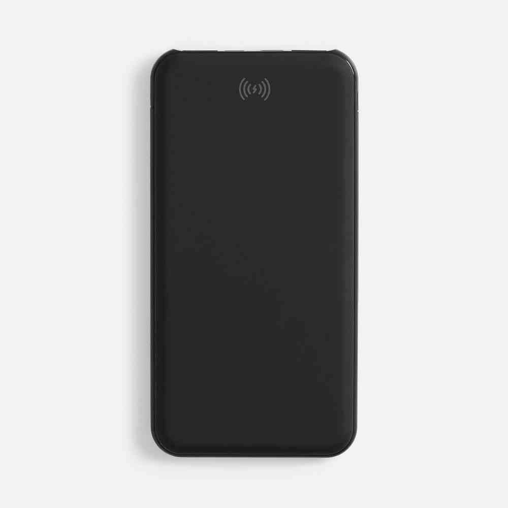 Аккумулятор с беспроводной зарядкой All Day Wireless, 10000 мАч, черный - 2