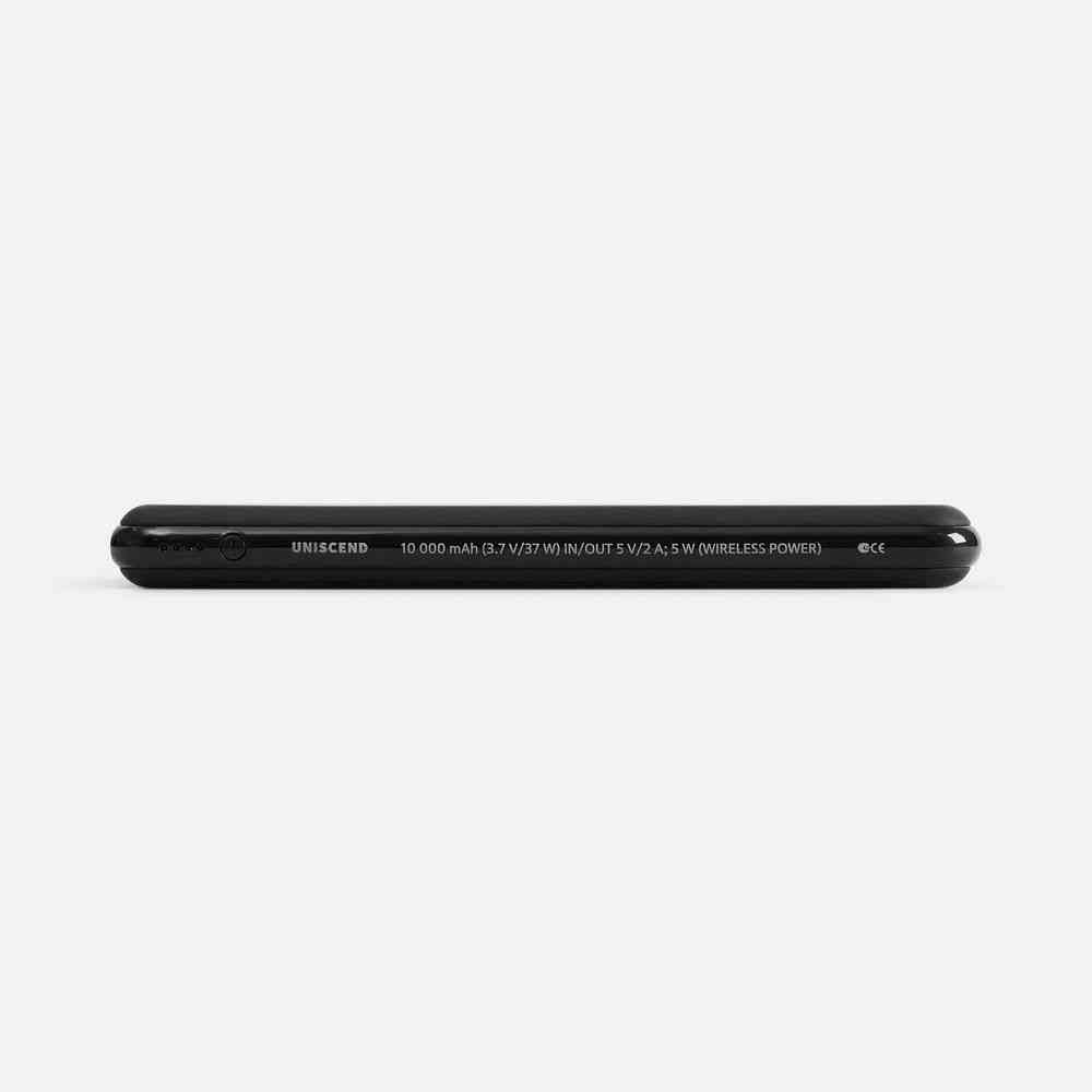 Аккумулятор с беспроводной зарядкой All Day Wireless, 10000 мАч, черный - 4