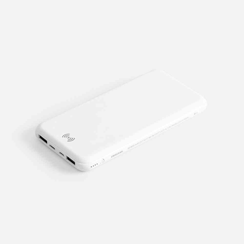 Аккумулятор с беспроводной зарядкой All Day Wireless, 10000 мАч, белый