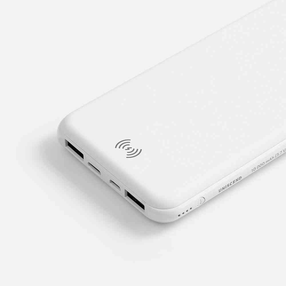 Аккумулятор с беспроводной зарядкой All Day Wireless, 10000 мАч, белый - 5