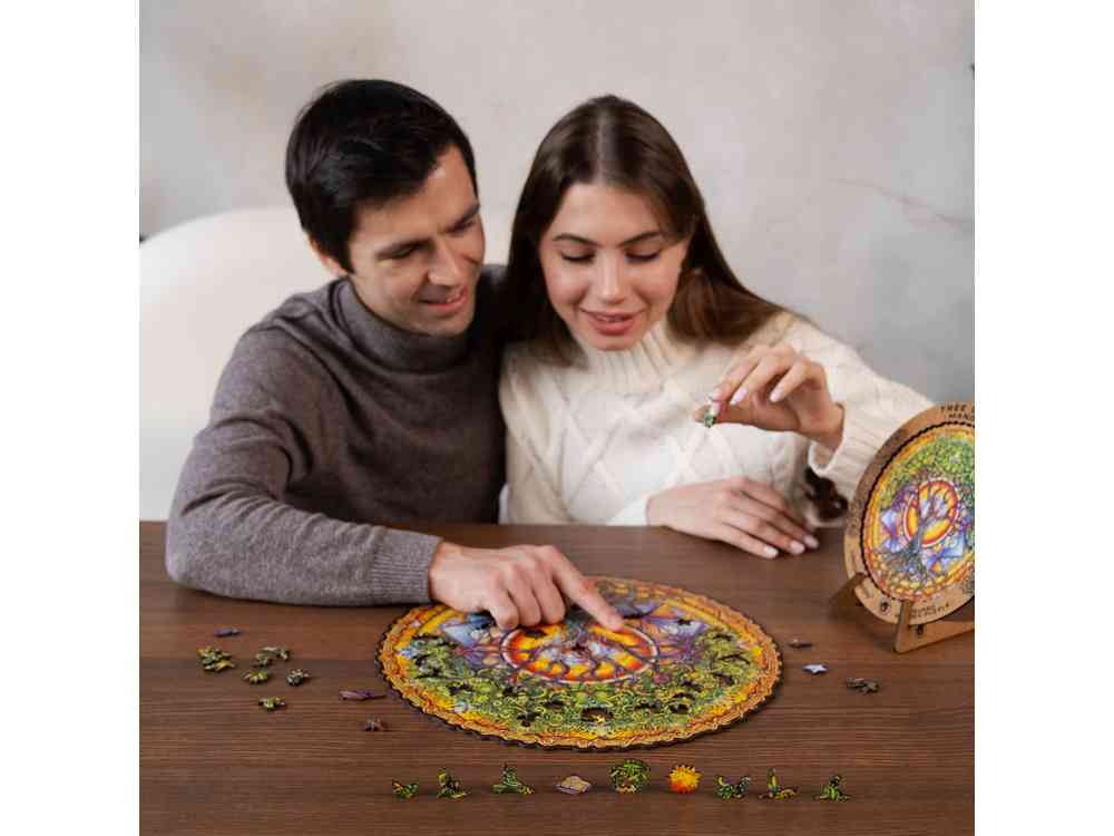 Деревянный пазл мандала Дерево жизни - 3