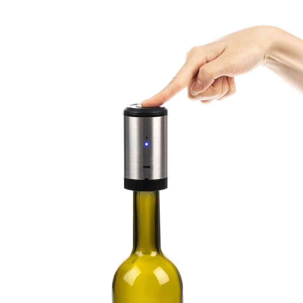 Электрическая пробка для вина Tuoretta, серебристая - 7